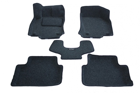 3D коврики в салон Boratex Volkswagen Golf (2012-2020) BRTX-1050