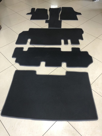 Комплект ковриков (1,2,3 ряд+багажник) Evadrive Volkswagen Caravelle (2003-2020) EvadriveK