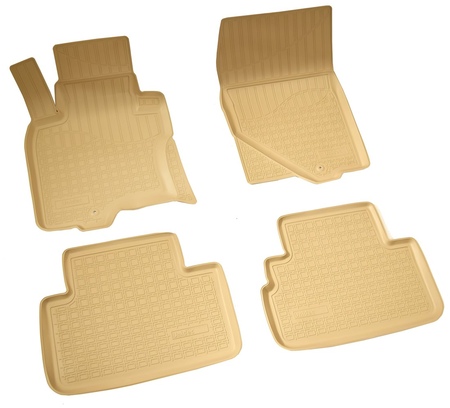 Коврики в салон полимерные Norplast Infiniti QX70 (бежевые) (2013-2019) NPA10-C33-530-B