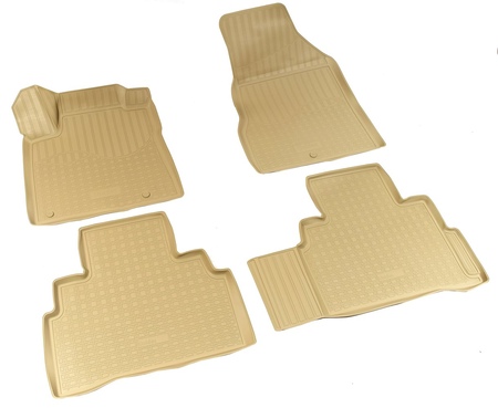 Коврики в салон полимерные Norplast Nissan Murano 3D (бежевые) (2016-2023) NPA11-C61-224-B