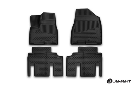 Коврики в салон полимерные 3D Kia Carnival (2015-2019) ELEMENT3D2558210