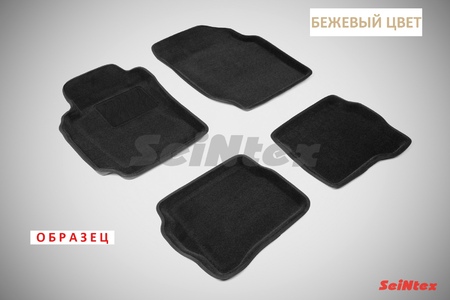 3D Коврики в салон Seintex бежевые Nissan Almera classic (2006-2013) 84740