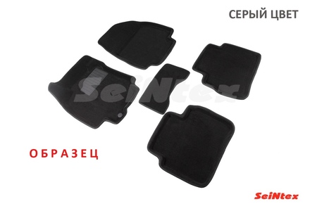 3D Коврики в салон Seintex серые Nissan Tiida (2007-2015) 71732