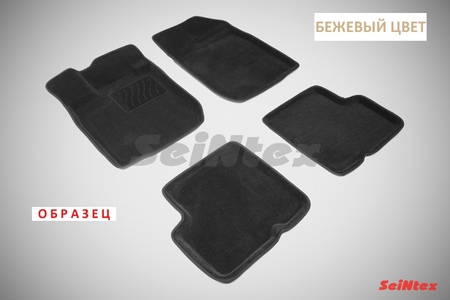 3D Коврики в салон Seintex бежевые Renault Logan (2004-2014) 84748