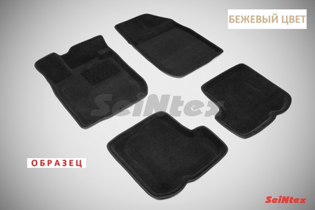 3D Коврики в салон Seintex бежевые Renault Sandero (2010-2019) 84747