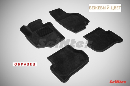 3D Коврики в салон Seintex бежевые Skoda Yeti (2009-2018) 84752