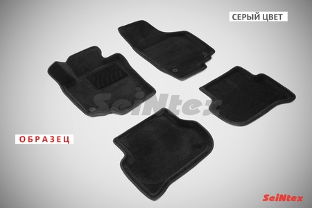 3D Коврики в салон Seintex серые Skoda Yeti (2009-2018) 84753