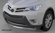 Защита переднего бампера - труба одинарная Toyota RAV 4 (2013-2015)