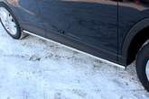 Пороги труба d42 Mazda CX-5 (2011-2017)