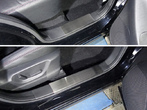Накладки на пластиковые пороги (лист шлифованный) Mazda CX-5 (2015-2016)