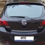 Накладка на задний бампер с силиконом Opel Astra J хэтчбек (2010-2019)