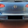 Накладка на задний бампер профилированная с загибом Volkswagen Golf 5D (2012-2019)