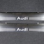 Накладки на пластиковые пороги (лист шлифованный с надписью Audi) Audi Q5 (2008-2016)