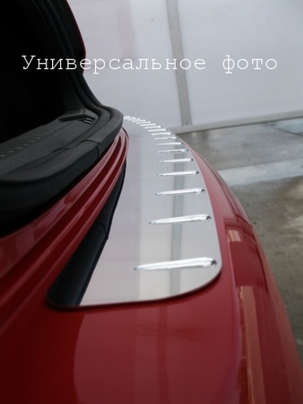 Накладка на задний бампер c силиконом Mercedes-benz A-class (2013-2019) 10-3870