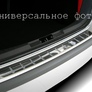 Накладка на задний бампер c силиконом Mercedes-benz A-class (2013-2019)