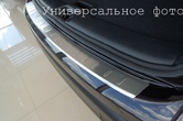 Накладка на задний бампер с загибом матовая (Original) Volkswagen Passat-B7 (2011-2019)