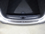 Накладки на задний бампер (шлифонная с надписью QX30) Infiniti QX30 (2016-2019)