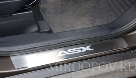 Накладки на пороги Mitsubishi ASX (2010-2019) 08-0623