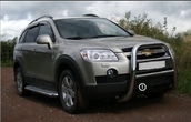 Решетка передняя мини d 76 высокая Chevrolet Captiva (2006-2019)