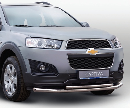 Защита переднего бампера труба d60/42 Chevrolet Captiva (2013-2019) CCAP.48.5051