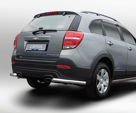 Защита заднего бампера уголки d60 Chevrolet Captiva (2013-2019) CCAP.76.5058