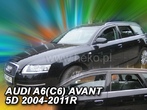 Дефлекторы боковых окон вставные Heko для Audi A6 универсал (2004-2011)