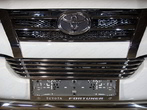 Рамка номерного знака ТСС с вырезом для Toyota Fortuner (2005-2024)