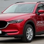 Рейлинги на крышу черные APS для Mazda CX-5 (2017-2024)