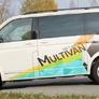 Рейлинги на крышу серебристые APS для Volkswagen Multivan (2003-2021)