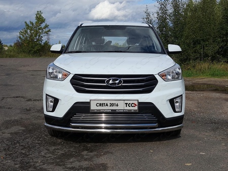 Решетка радиатора 12мм Hyundai Creta (2016-2021) HYUNCRE16-04