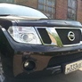 Защита радиатора черная верхняя Nissan Pathfinder (2010-2014)
