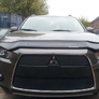 Защита радиатора черная Mitsubishi Outlander XL (2010-2012)