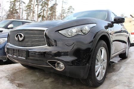 Защита радиатора Premium Infiniti QX70 дизель (2014-2019) 