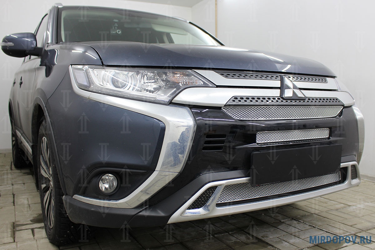 Купить Защита радиатора на Mitsubishi Outlander - - ru