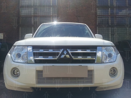 Защита радиатора Premium Mitsubishi Pajero 4 (2011-2014) 