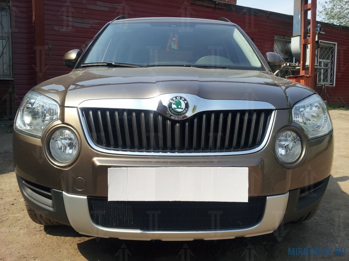 Защита радиатора Premium Skoda Yeti (2009-2013) № - купить по лучшей цене  на mirdopov.ru