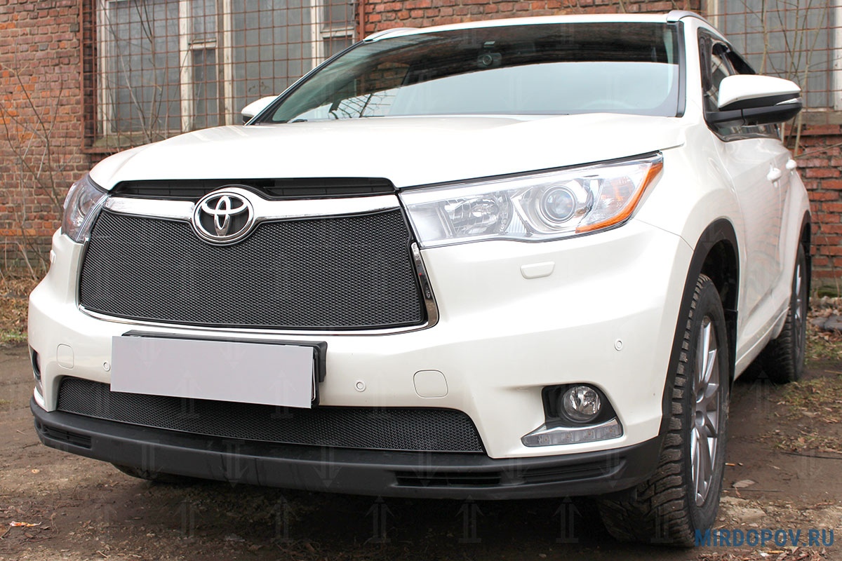 Защита радиатора Premium Toyota Highlander (2014-2019) № - купить по лучшей  цене на mirdopov.ru