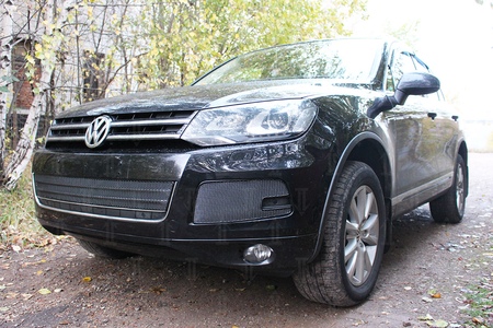 Защита радиатора Premium Volkswagen Touareg (2010-2014) 