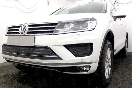 Защита радиатора Premium Volkswagen Touareg (2014-2019) 