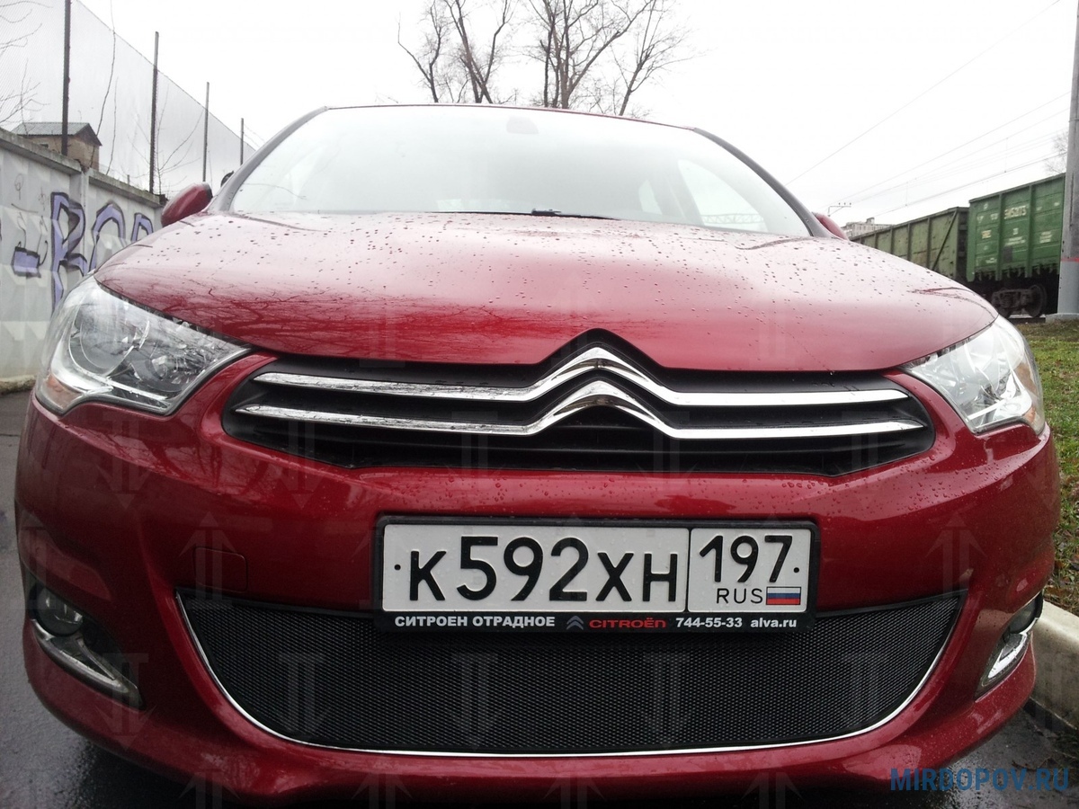 Защита радиатора Citroen C4 хэтчбек (2011-2019) № - купить по лучшей цене  на mirdopov.ru