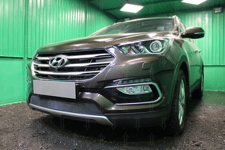 Защита радиатора Hyundai Santa Fe (2015-2019) 