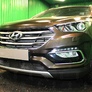 Защита радиатора Hyundai Santa Fe (2015-2019)