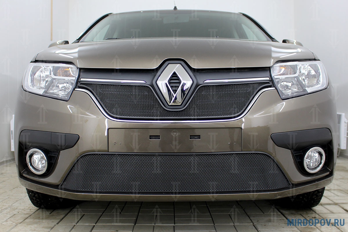 Защита радиатора Renault Sandero (2018-2023) № - купить по лучшей цене на  mirdopov.ru