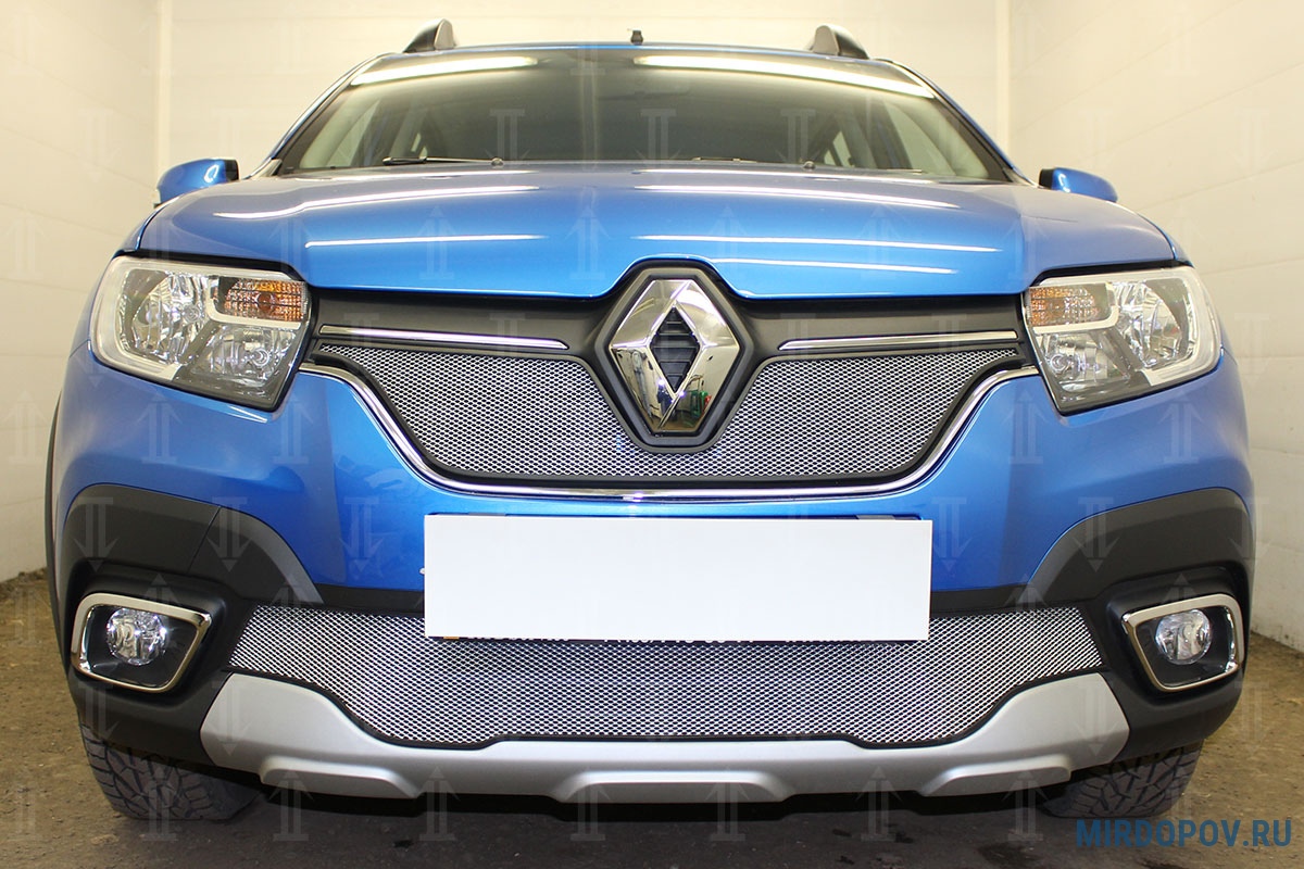 Защита радиатора Renault Sandero Stepway (2018-2024) № - купить по лучшей  цене на mirdopov.ru