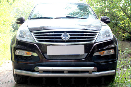 Защита радиатора хром Ssang Yong Rexton (2012-2015) SYREX12.chrome
