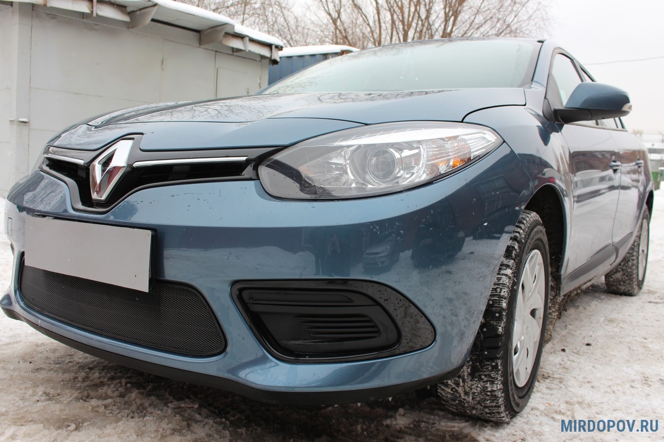 Защита радиатора черная нижняя Renault Fluence (2013-2017) № RFLU13.black -  купить по лучшей цене на mirdopov.ru