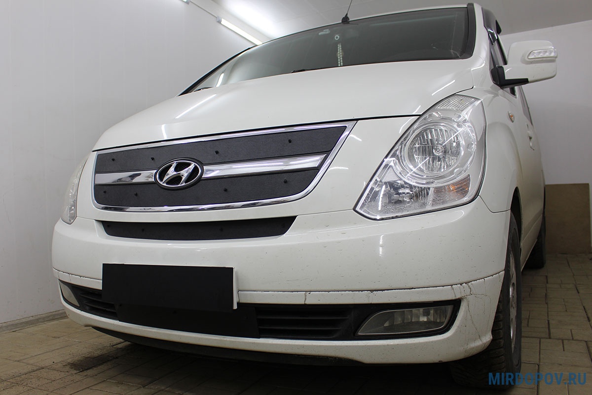 Зимняя защита радиатора Hyundai Starex H1 (2007-2015) № - купить по лучшей  цене на mirdopov.ru