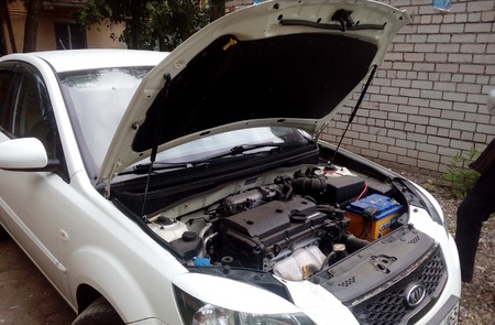 Амортизатор капота (упор) Kia Rio (2005-2011) KU-KI-RI02-00