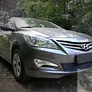 Защита радиатора Premium Hyundai Solaris (2014-2017)